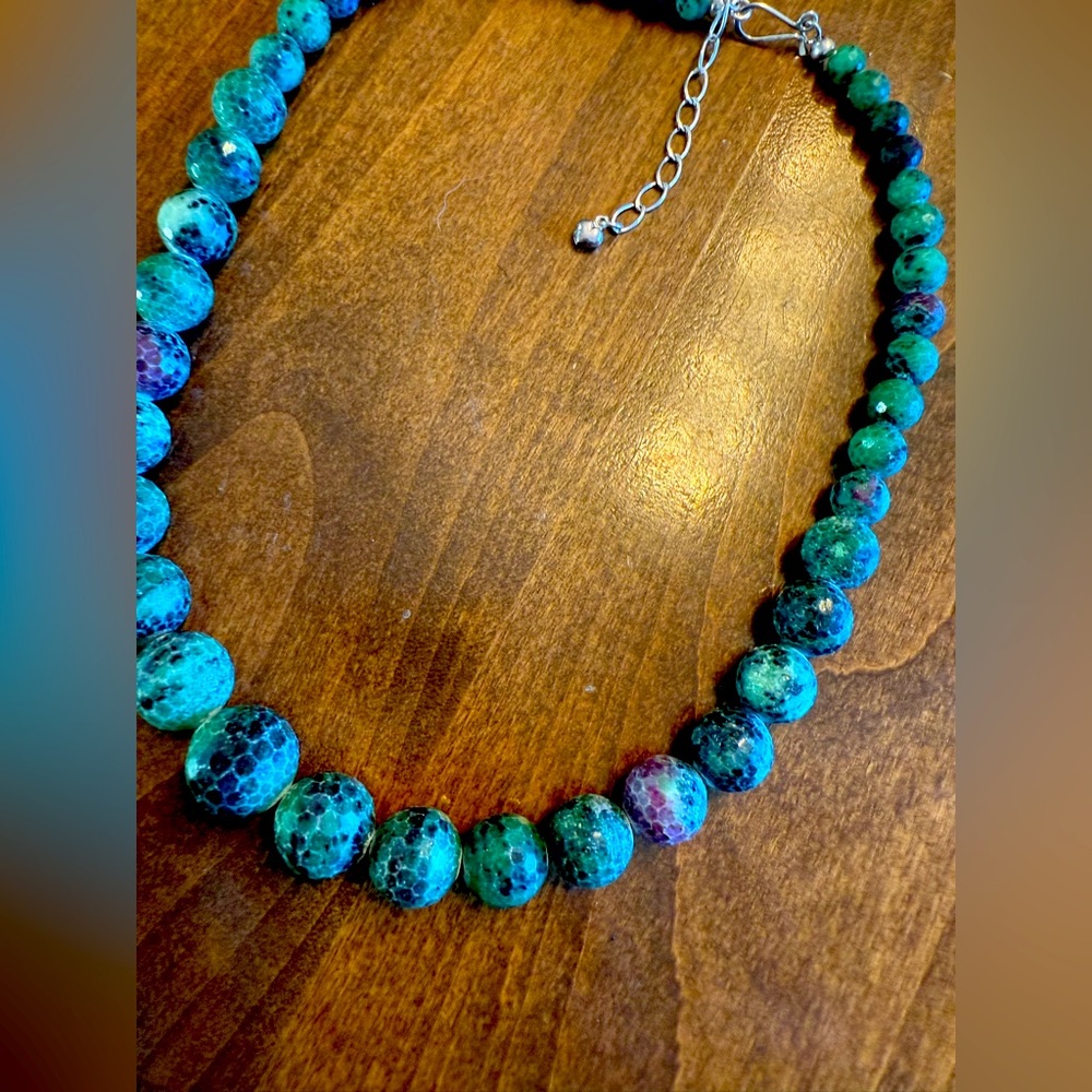 Jay King Faceted Necklace 925 Silver.